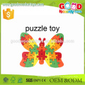 Children's Traditional Toys Learning Lower-case Alphabet Colorful Butterfly Wooden Letter Puzzle